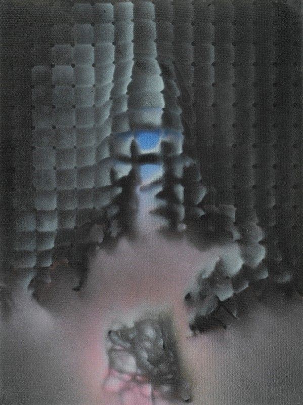 Franco Costalonga : Destrutturazione  (2003)  - Olio su cartone telato - Asta Autori del XIX e XX sec. - I - Galleria Pananti Casa d'Aste
