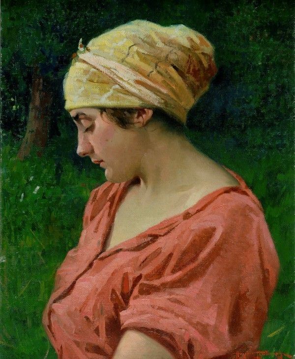 Angiolo Tommasi - La Modella (la Fosca)