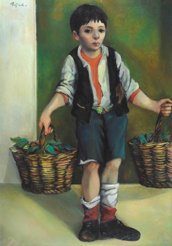 Domenico Purificato - Ragazzo con Ceste