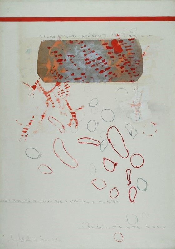 Alighiero Boetti - Senza Titolo (oggi Ultimi Giorni del Primo Mese Dell'ottantanove..)