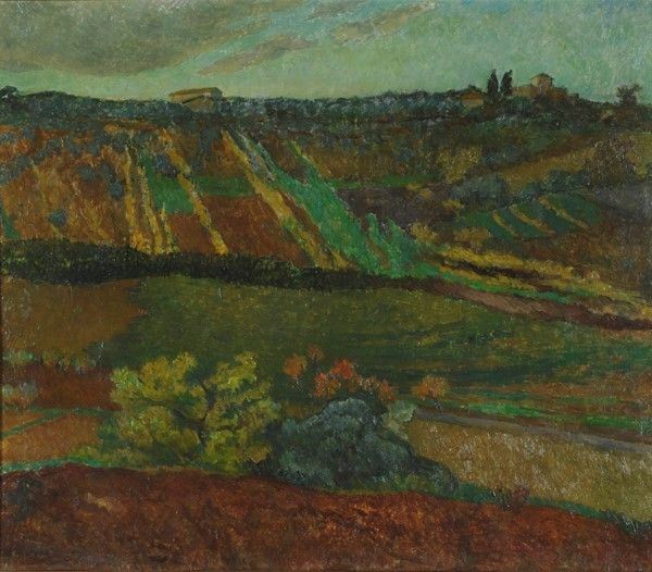 Onofrio Martinelli : Paesaggio  - Olio su tela - Auction Autori del XIX e XX sec. - I - Galleria Pananti Casa d'Aste