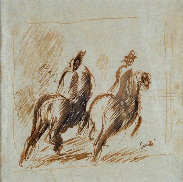 Virgilio Guidi - Due cavalieri
