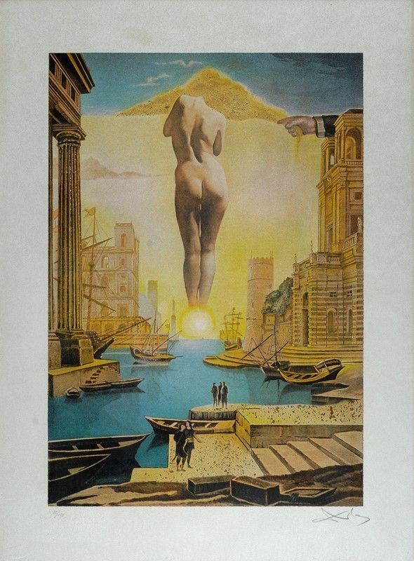 D'apr&#232;s Salvador Dal&#237; : Senza titolo  - Litografia a colori - Asta GRAFICA ED EDIZIONI - Galleria Pananti Casa d'Aste