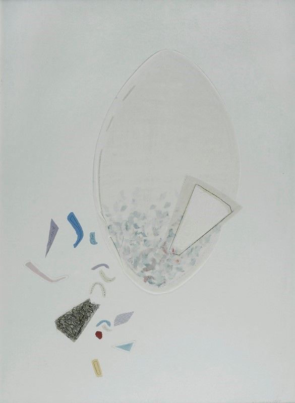 Antonio Papasso : Senza titolo  (1989)  - tecnica mista e collage su cartone - Asta Autori del XIX e XX sec. - I - Galleria Pananti Casa d'Aste