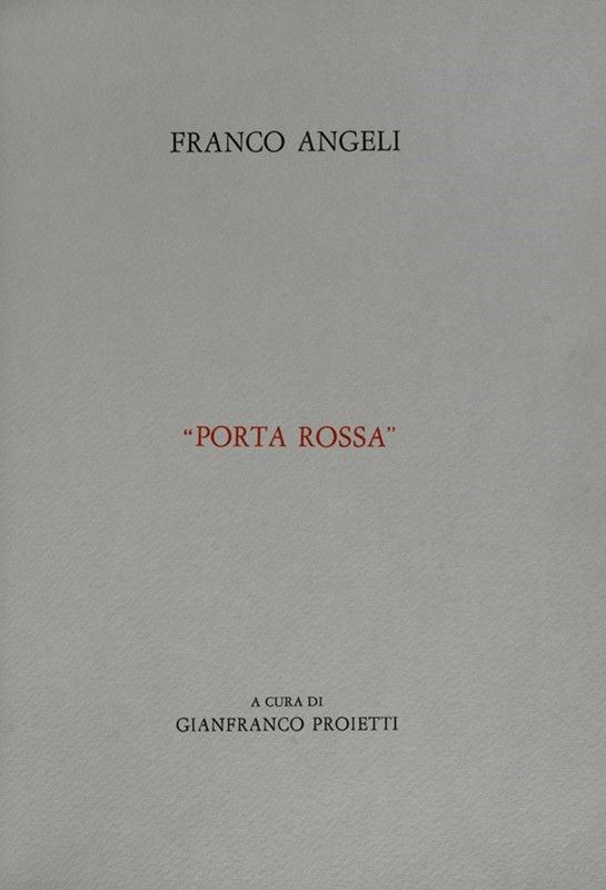 Franco Angeli - Porta rossa