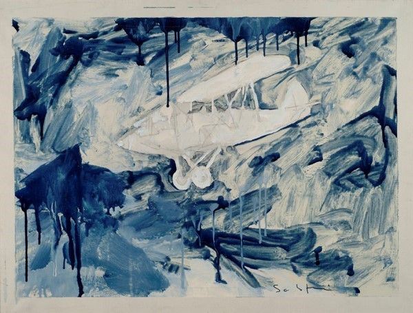 Mario Schifano : Senza titolo  (seconda metà anni '70)  - Smalto su tela - Auction Arte moderna e contemporanea, Grafica ed edizioni - Galleria Pananti Casa d'Aste