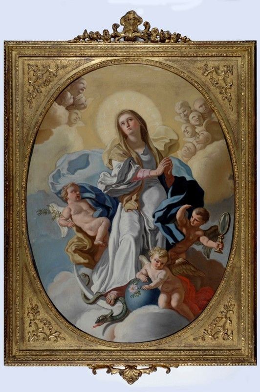 Cerchia di Francesco De Mura - Madonna in Gloria