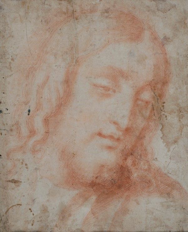 Scuola Fiorentina, fine  XVI - inizio XVII sec. - Volto di Cristo