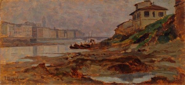 Luigi Michelacci - Paesaggio sull' Arno