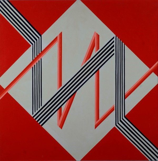 Fernanda Fedi : Ritmo strutturale 41'  (1973)  - Acrilico su tela - Asta Arte moderna e contemporanea, Grafica ed edizioni - Galleria Pananti Casa d'Aste