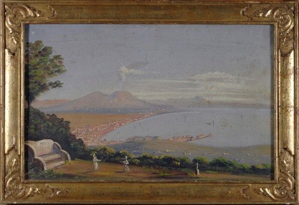 Scuola Napoletana, Inizio XIX Sec. - Vedute di Napoli