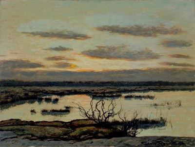 Tramonto in Tombolo