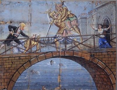Orlando Getta nel Fiume Fulicano