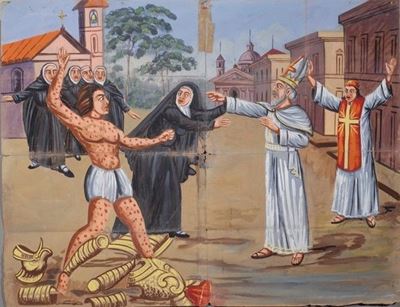 Costanzo Si Fuggi una Monaca; Viene il Papa ,lo Scomunica Diviene Lebbroso Cadendoci le Armi