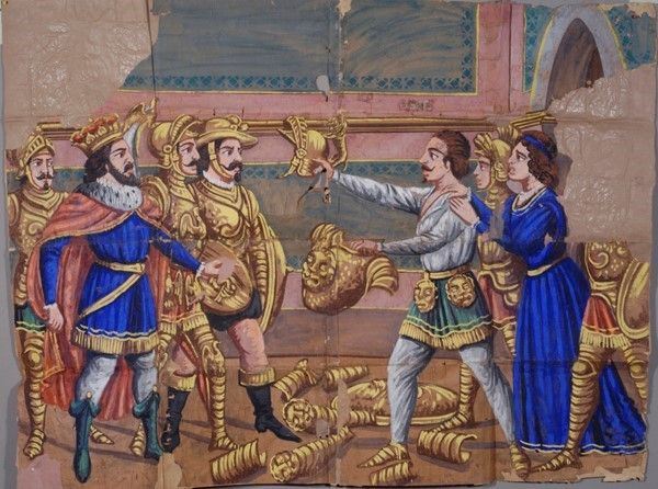 Rinaldo consegna le armi a Carlo