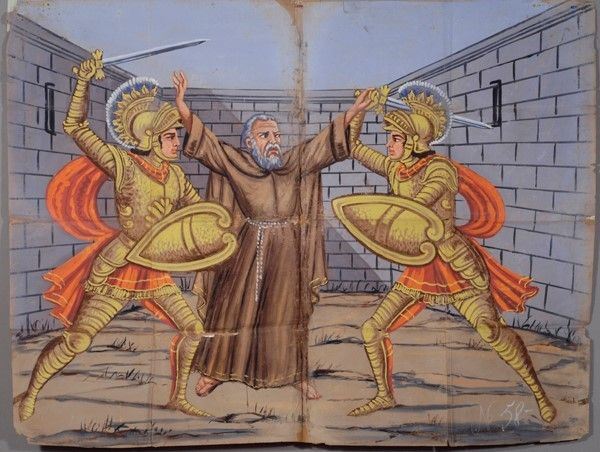 Il vecchio eremita Bertolone divide la sfida di Trovato e Spagnoletto, facendo loro scoprire di essere entrambi fratelli e figli di Fulminato e Sperantina