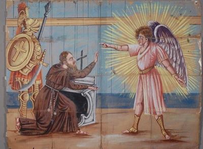 L'angelo Dà le Armi a Guido Santo