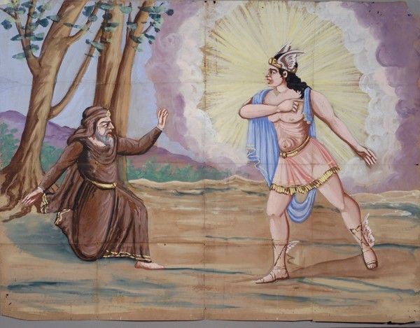 Apparizione del dio del Sole al sacerdote Griso