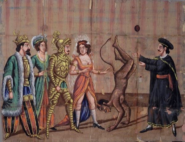 Malagigi libera Alda: il canto di Carbolasi e Angilina  - Auction Collezioni di cartelloni dell'opera dei pupi siciliani - I - Galleria Pananti Casa d'Aste