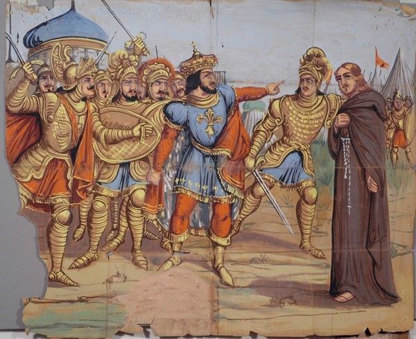 Rinaldo da penitente, va Remingo esiliato da Carlo