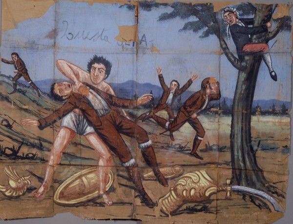 Pazzia d'Orlando  - Asta Collezioni di cartelloni dell'opera dei pupi siciliani - I - Galleria Pananti Casa d'Aste
