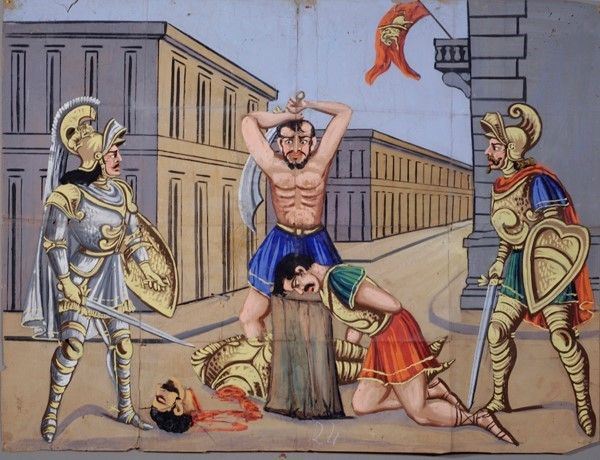 Alessandro Magno, in pubblica piazza, fa decapitare i due fratelli Danopares e Beso