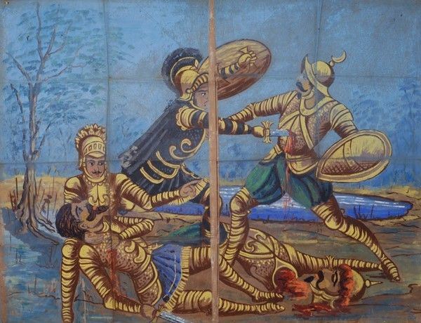 Morte di Giovanbarone  - Auction Collezioni di cartelloni dell'opera dei pupi siciliani - I - Galleria Pananti Casa d'Aste