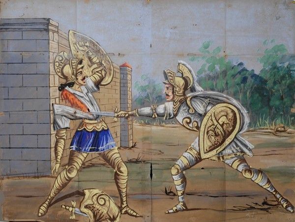 Alessandro Magno divide in due il giovane Bellia
