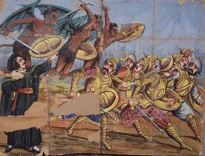 Malagigi Coi Suoi Spiriti Perseguita i Saraceni