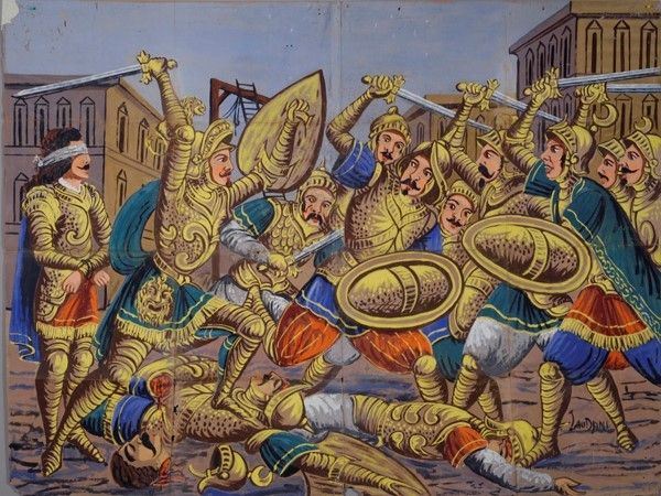 Rinaldo Libera Astolfo dalla Morte e Distrugge i Magonzesi Bastonando Terribilmente Gano