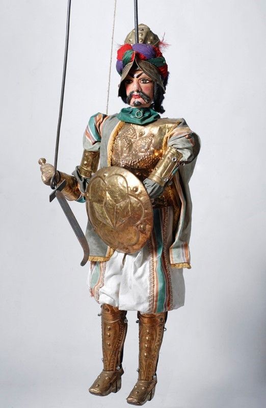 Sultano Solimano armato  - Auction Collezioni di cartelloni dell'opera dei pupi siciliani - I - Galleria Pananti Casa d'Aste
