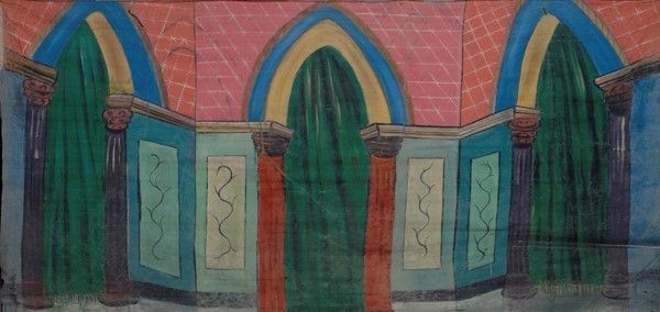Stanza più interno  - Auction Collezioni di cartelloni dell'opera dei pupi siciliani - I - Galleria Pananti Casa d'Aste