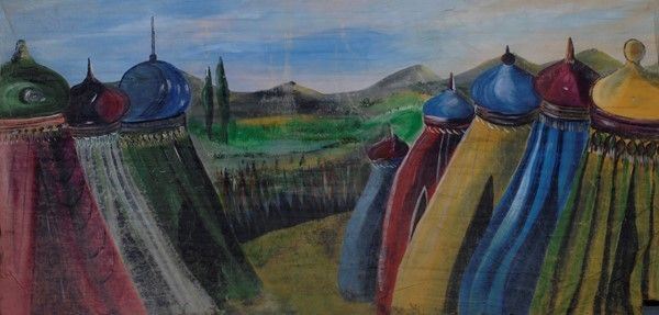 Corte cristiana  - Auction Collezioni di cartelloni dell'opera dei pupi siciliani - I - Galleria Pananti Casa d'Aste