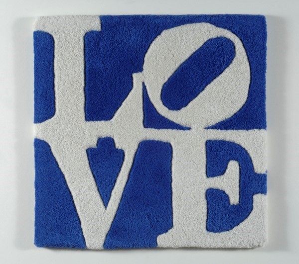 Robert Indiana - Tappeto Blu