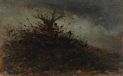 Cespuglio (fronte); Strada con Ruderi (retro)
