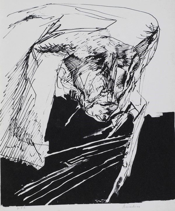 Remo Brindisi : Volto  - Litografia - Asta GRAFICA ED EDIZIONI - Galleria Pananti Casa d'Aste