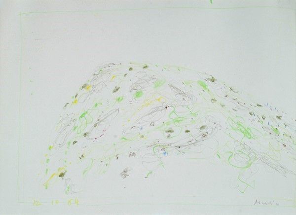 Zoran Music : Collina  (1964)  - Tecnica mista su carta - Asta Arte moderna e contemporanea, Grafica ed edizioni - Galleria Pananti Casa d'Aste