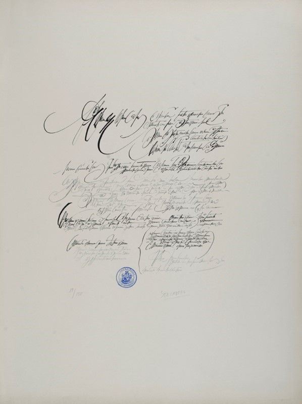 Saul Steinberg : Senza titolo  - Litografia - Asta Arte moderna e contemporanea, Grafica ed edizioni - Galleria Pananti Casa d'Aste