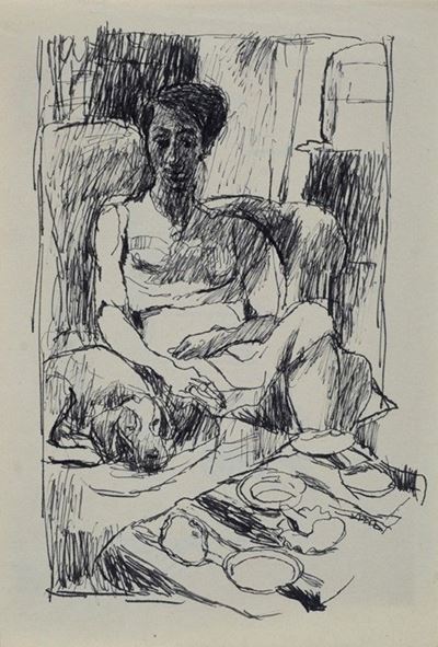 Ritratto di Donna con Cane