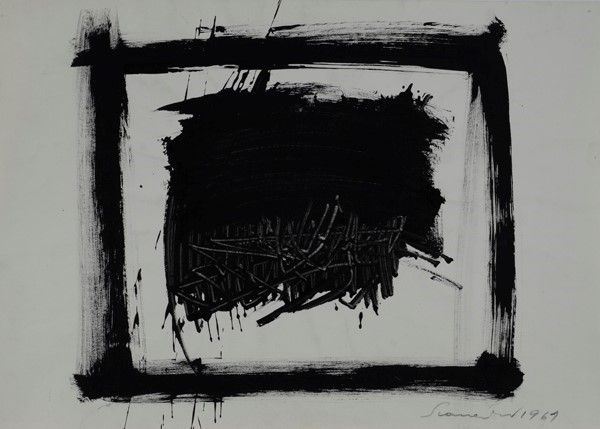 Emilio Scanavino : Senza titolo  (1969)  - Inchiostro su carta - Auction Arte moderna e contemporanea, Grafica ed edizioni - Galleria Pananti Casa d'Aste