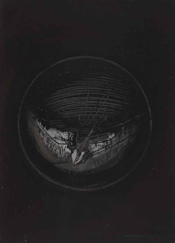 Emilio Scanavino : Forma cattiva  (1964)  - Tecnica mista su cartone - Auction Arte moderna e contemporanea, Grafica ed edizioni - Galleria Pananti Casa d'Aste