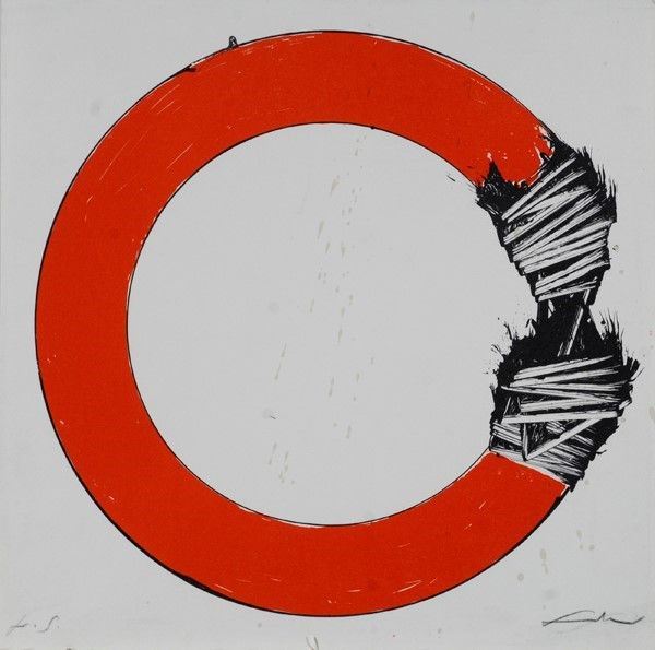 Emilio Scanavino : Senza titolo  - Litografia - Asta Grafica ed edizioni - Galleria Pananti Casa d'Aste