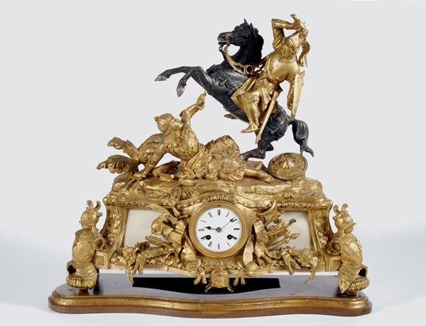 Orologio da tavolo  - Asta Dipinti dal XV al XX sec. e oggetti di antiquariato - Galleria Pananti Casa d'Aste