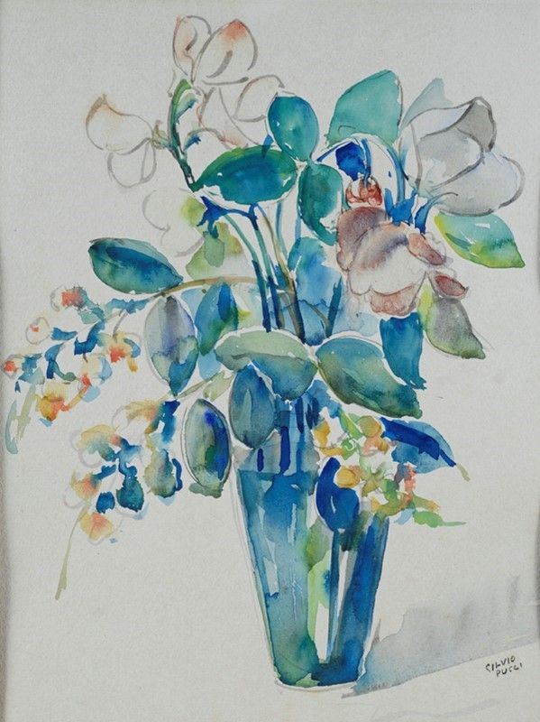 Silvio Pucci - Fiori nel vaso