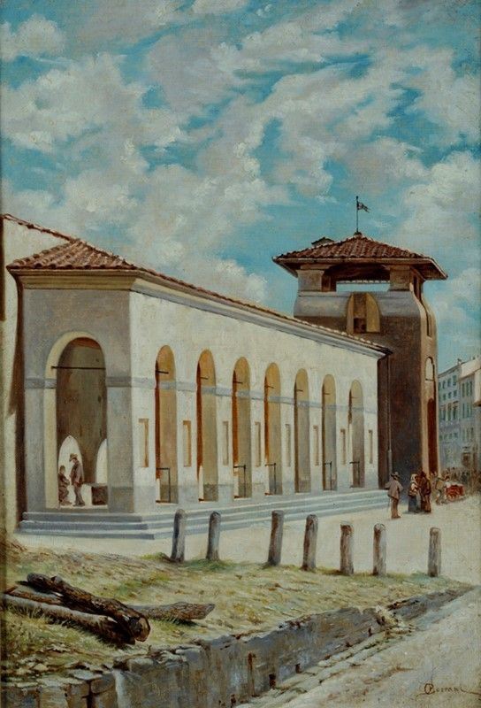 Odoardo Borrani - Porta alla Croce