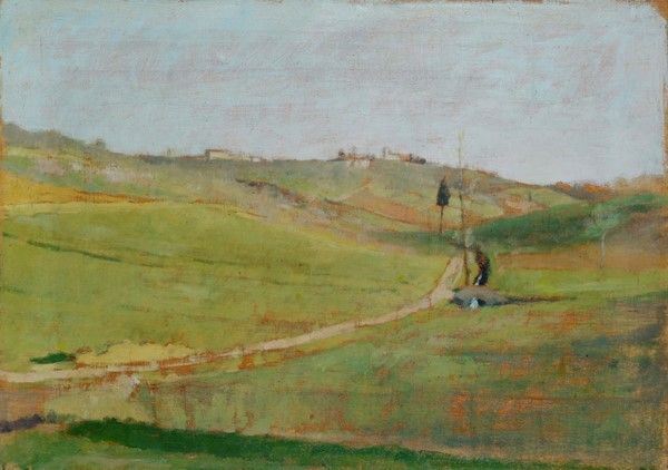 Ulvi Liegi : Santa Margherita a Montici  ((1890 circa))  - Olio su tavola - Auction Dipinti dal XV al XX sec. e oggetti di antiquariato - Galleria Pananti Casa d'Aste