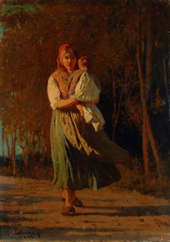 Vincenzo Cabianca - Contadina