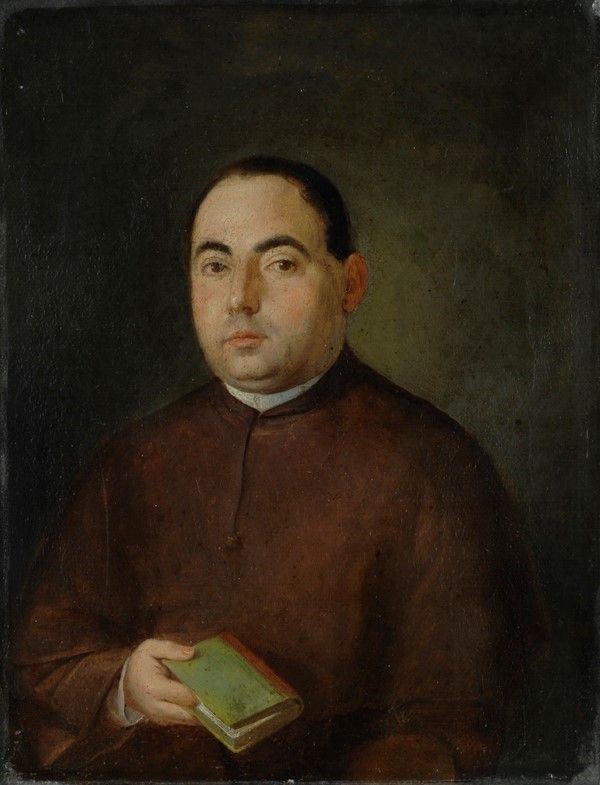 Scuola Fiorentina, XVIII sec. : Ritratto di Messer Ricasoli  (1783)  - Olio su tela - Asta Dipinti dal XV al XX sec. e oggetti di antiquariato - Galleria Pananti Casa d'Aste
