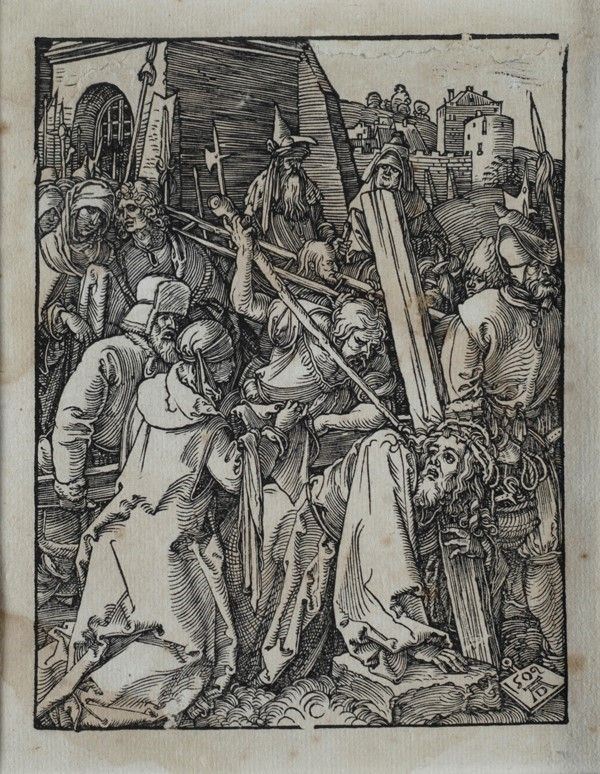 Albrecht D&#252;rer : Cristo che porta la croce  - Xilografia - Asta Dipinti dal XV al XX sec. e oggetti di antiquariato - Galleria Pananti Casa d'Aste