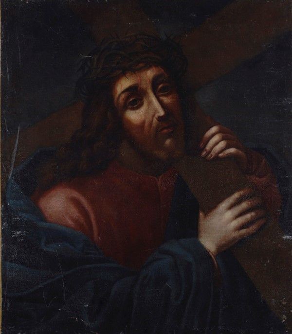 Scuola Toscana, XVII sec. - Cristo portacroce